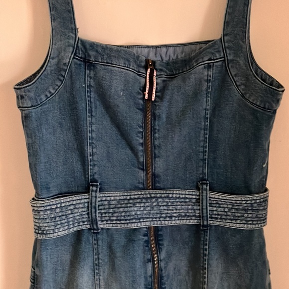 Anthropologie Denim Jumper with Belt size 10 - Picture 3 of 6